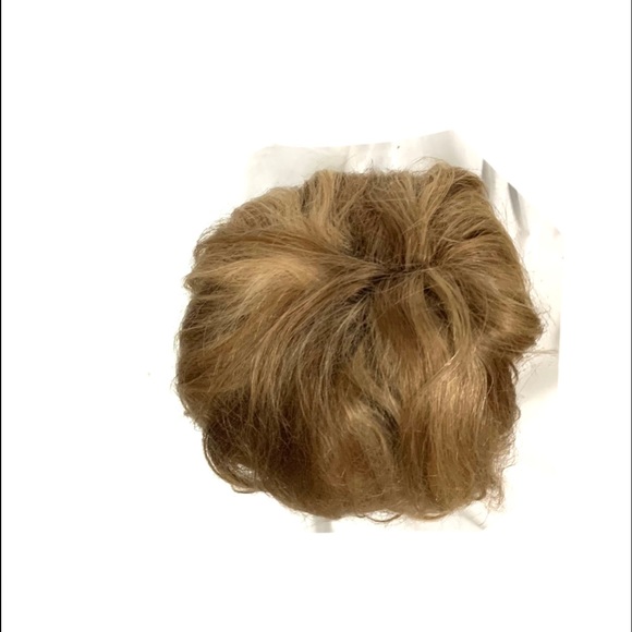 Golden Colored Shoulder Length Wig with Bangs - Picture 9 of 10